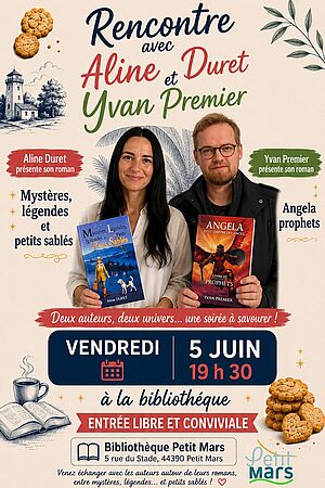 Rencontre d'auteur - Aline Duret et Yvan Premier : deux univers, une soirée à savourer !